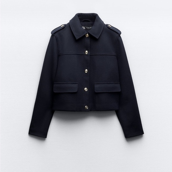 Zara gold button soft touch jacket - Picture 7 of 7